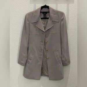 Frenchi Gray Trench Coat with Structured Tailoring and Timeless Design